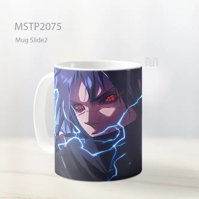 Naruto Sasuke Uchiha Dengan Chidori Mug MSTP2075 - All-side / Desain