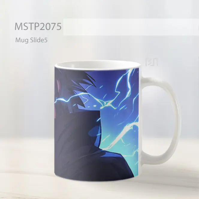 Naruto Sasuke Uchiha Dengan Chidori Mug MSTP2075 - All-side / Desain