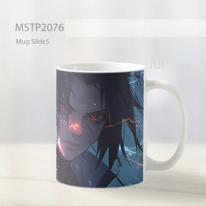 Naruto Sasuke Uchiha Mangekyou Sharingan Mug MSTP2076 - All-side / Desain