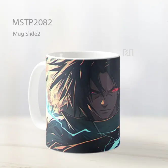 Naruto Shippuden Sasuke Uchiha Sharingan Mug MSTP2082 - All-side / Desain