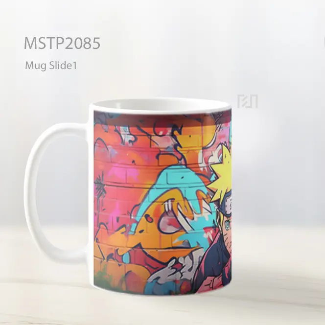 Naruto Street Art Gaya Grafiti Mug MSTP2085 - All-side / Desain
