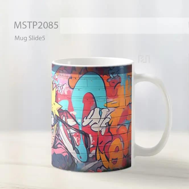 Naruto Street Art Gaya Grafiti Mug MSTP2085 - All-side / Desain