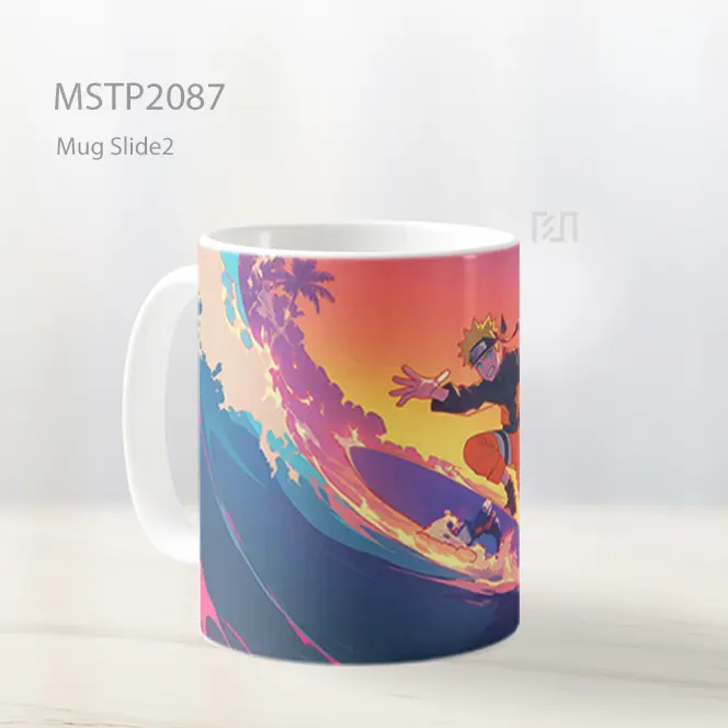Naruto Surfing Dorito Neon Mug MSTP2087 - All-side / Desain