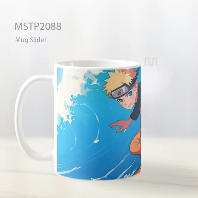 Naruto Surfing Gaya Manga Mug MSTP2088 - All-side / Desain