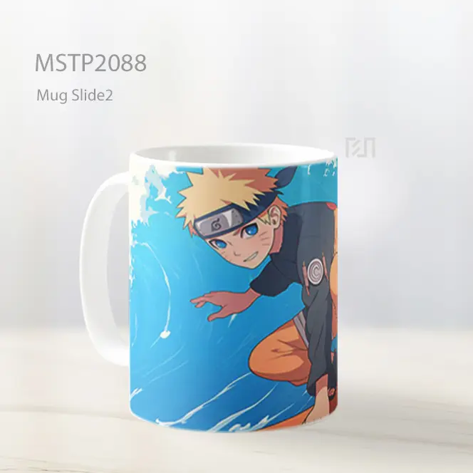 Naruto Surfing Gaya Manga Mug MSTP2088 - All-side / Desain