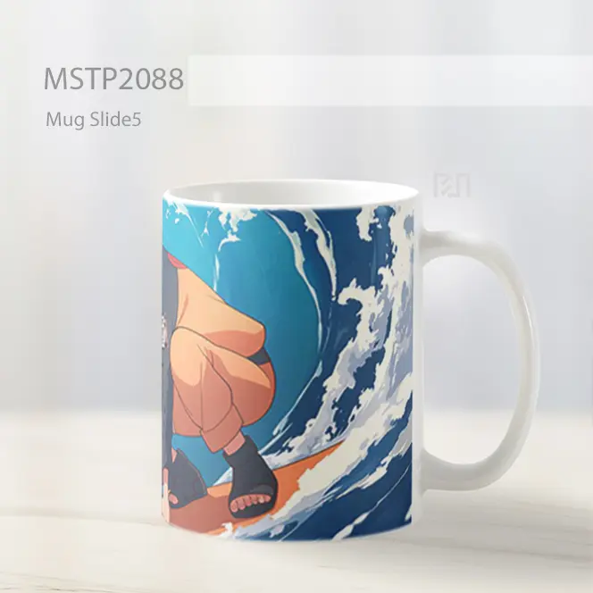 Naruto Surfing Gaya Manga Mug MSTP2088 - All-side / Desain
