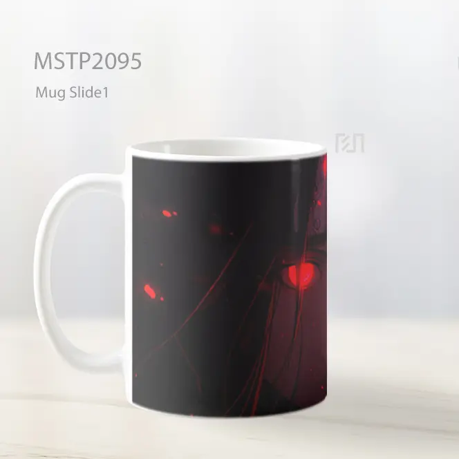 Naruto Uchiha Itachi Mata Merah Hitam Bersinar Mug MSTP2095 - All-side / Desain