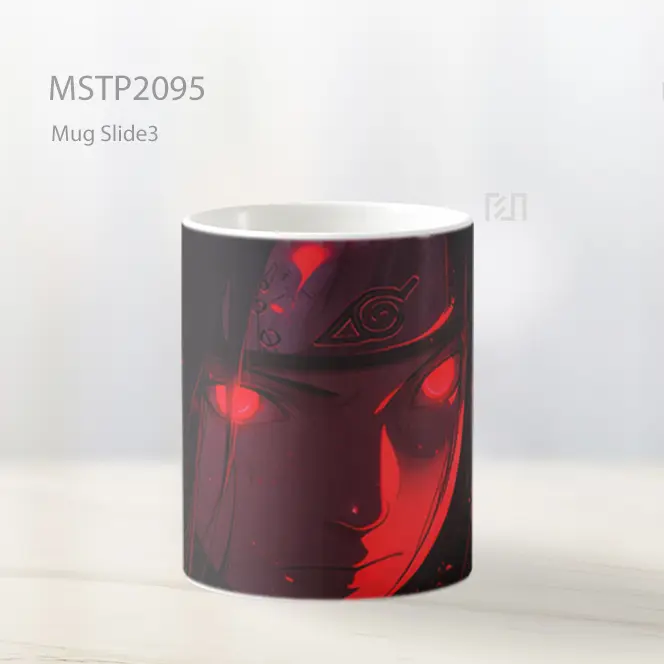 Naruto Uchiha Itachi Mata Merah Hitam Bersinar Mug MSTP2095 - All-side / Desain