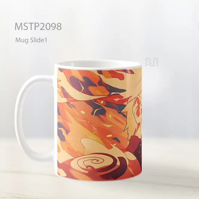 Naruto Uzumaki Api Oranye Mug MSTP2098 - All-side / Desain