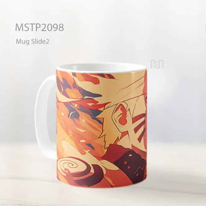Naruto Uzumaki Api Oranye Mug MSTP2098 - All-side / Desain