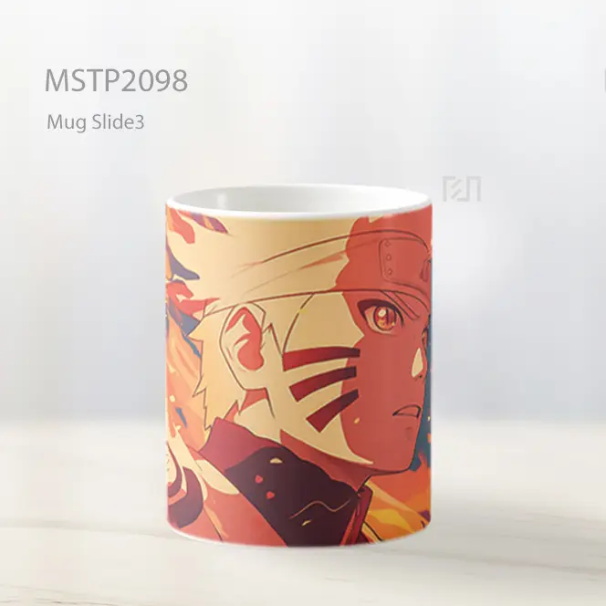 Naruto Uzumaki Api Oranye Mug MSTP2098 - All-side / Desain