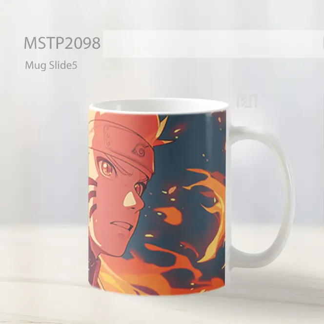 Naruto Uzumaki Api Oranye Mug MSTP2098 - All-side / Desain