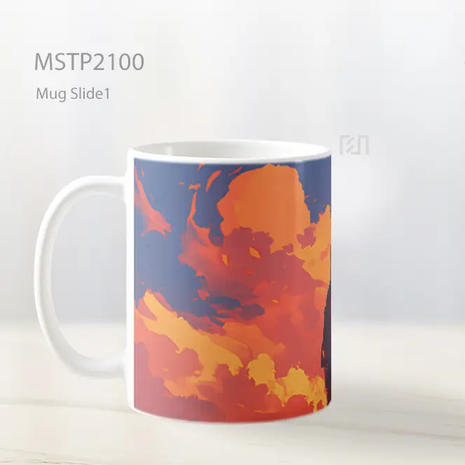 Naruto Uzumaki Awan Oranye Mug MSTP2100 - All-side / Desain