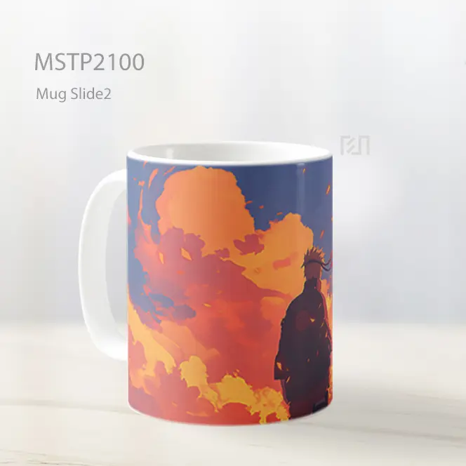 Naruto Uzumaki Awan Oranye Mug MSTP2100 - All-side / Desain