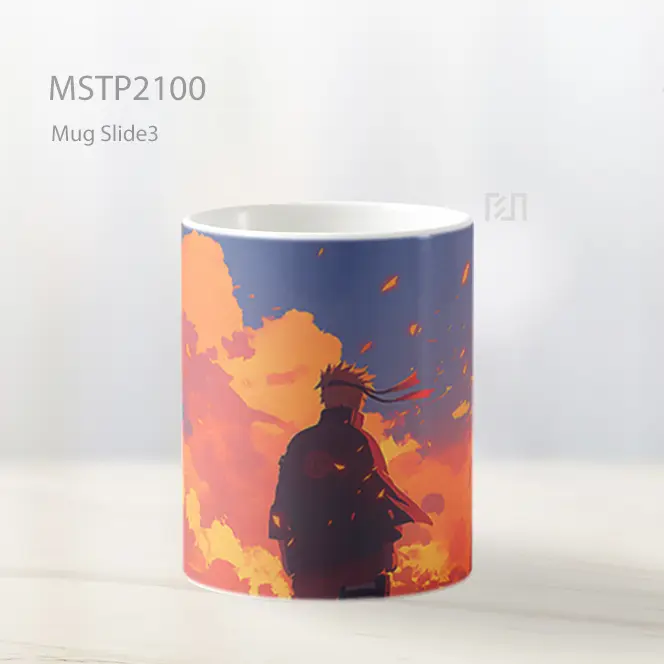 Naruto Uzumaki Awan Oranye Mug MSTP2100 - All-side / Desain