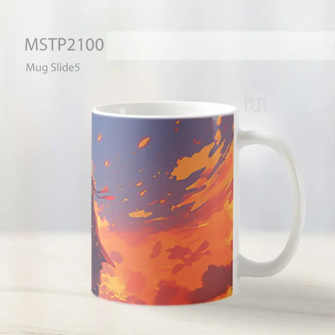 Naruto Uzumaki Awan Oranye Mug MSTP2100 - All-side / Desain