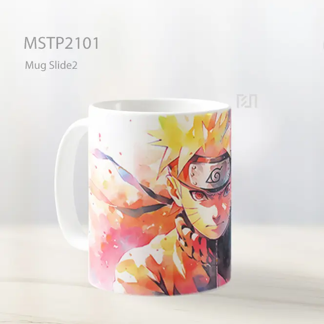 Naruto Uzumaki Cat Air Warna Warni Mug MSTP2101 - All-side / Desain