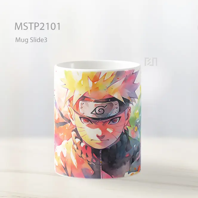 Naruto Uzumaki Cat Air Warna Warni Mug MSTP2101 - All-side / Desain
