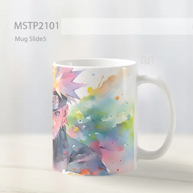 Naruto Uzumaki Cat Air Warna Warni Mug MSTP2101 - All-side / Desain