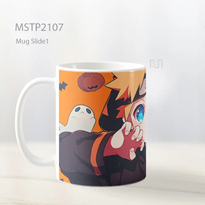 Naruto Uzumaki Halloween Senyum Seram Mug MSTP2107 - All-side / Desain