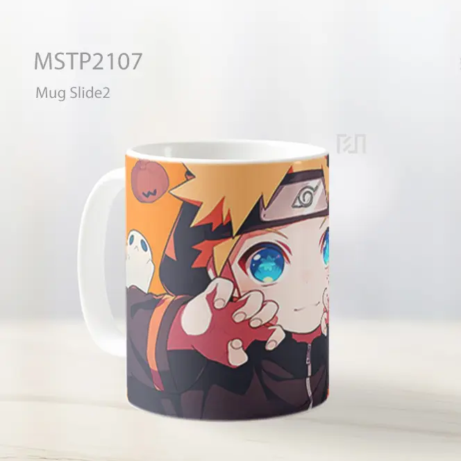 Naruto Uzumaki Halloween Senyum Seram Mug MSTP2107 - All-side / Desain