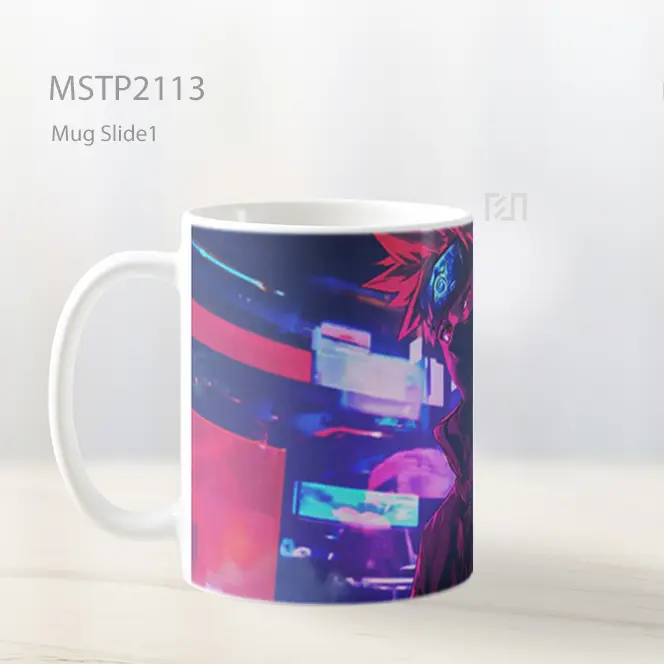 Naruto Uzumaki Kota Cyberpunk Mug MSTP2113 - All-side / Desain