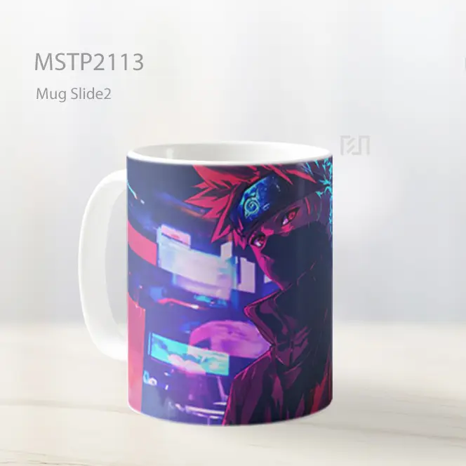 Naruto Uzumaki Kota Cyberpunk Mug MSTP2113 - All-side / Desain