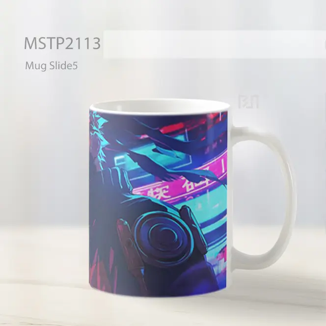 Naruto Uzumaki Kota Cyberpunk Mug MSTP2113 - All-side / Desain