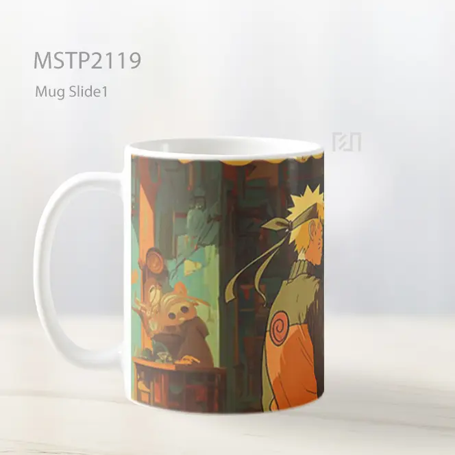 Naruto Uzumaki Menengok Mug MSTP2119 - All-side / Desain