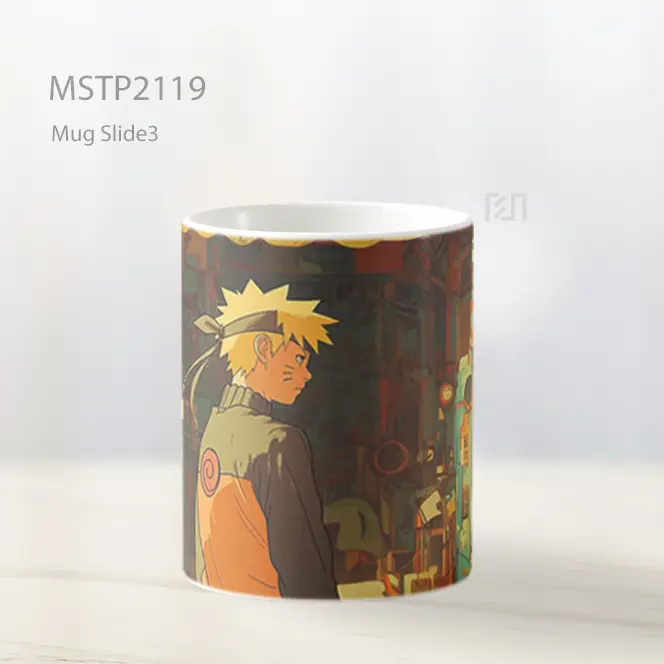 Naruto Uzumaki Menengok Mug MSTP2119 - All-side / Desain