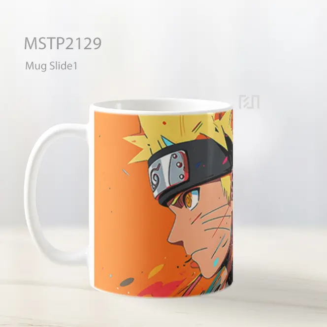 Naruto Uzumaki Oranye Art Mug MSTP2129 - All-side / Desain