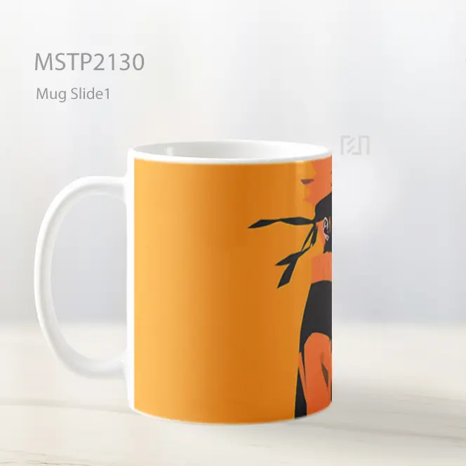 Naruto Uzumaki Oranye Minimalis Mug MSTP2130 - All-side / Desain