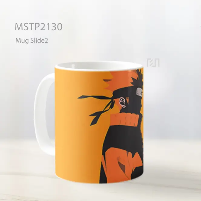 Naruto Uzumaki Oranye Minimalis Mug MSTP2130 - All-side / Desain