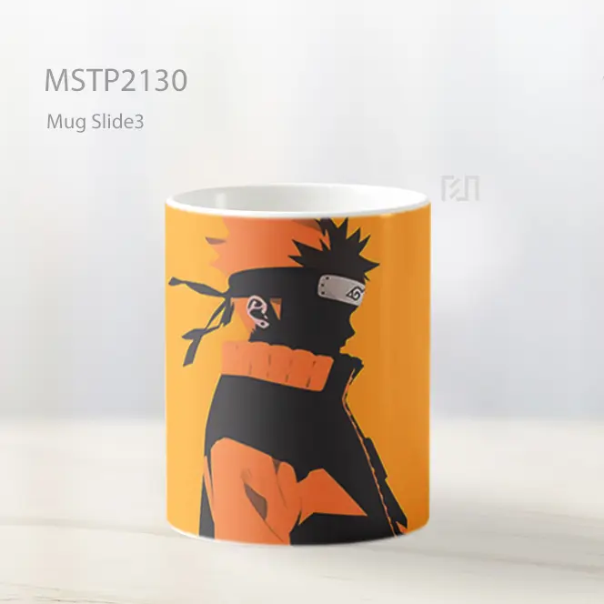 Naruto Uzumaki Oranye Minimalis Mug MSTP2130 - All-side / Desain