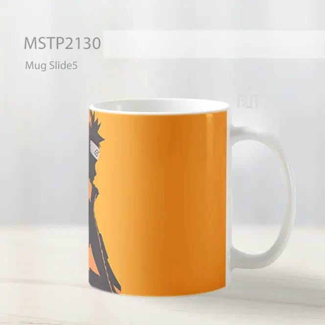 Naruto Uzumaki Oranye Minimalis Mug MSTP2130 - All-side / Desain