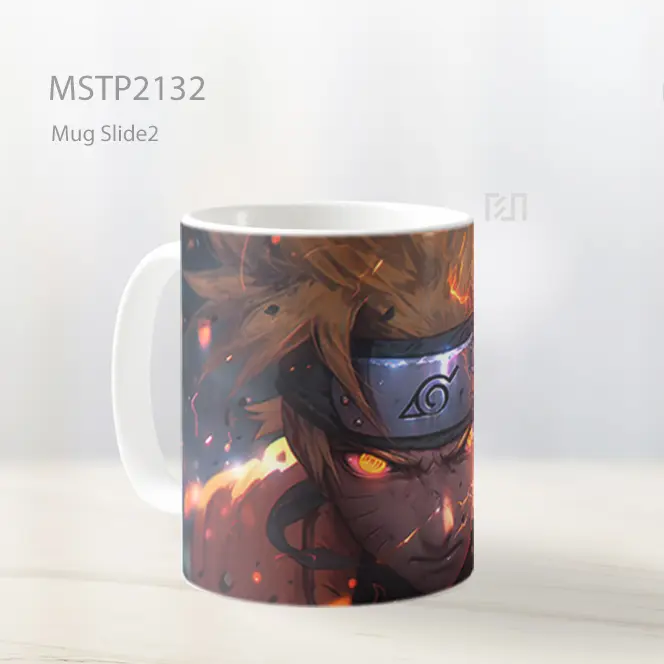 Naruto Uzumaki Realistis Mata Oranye Mug MSTP2132 - All-side / Desain