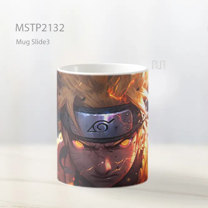 Naruto Uzumaki Realistis Mata Oranye Mug MSTP2132 - All-side / Desain