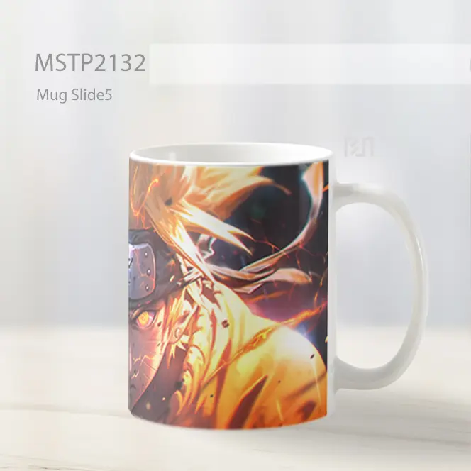 Naruto Uzumaki Realistis Mata Oranye Mug MSTP2132 - All-side / Desain