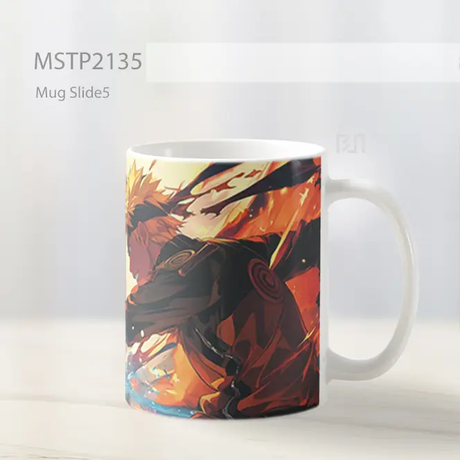 Naruto Vs Sasuke Adegan Pertarungan Anime Mug MSTP2135 - All-side / Desain