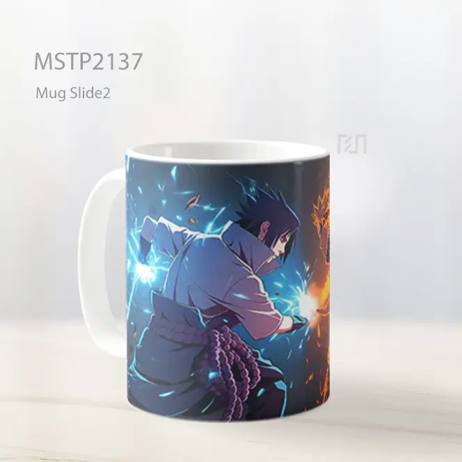 Naruto Vs Sasuke Pertarungan Petir Dan Api Mug MSTP2137 - All-side / Desain