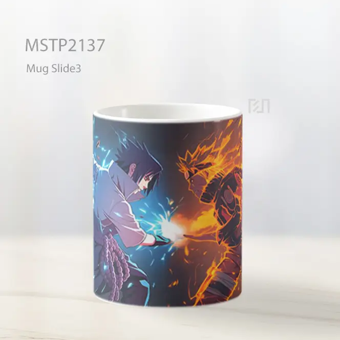 Naruto Vs Sasuke Pertarungan Petir Dan Api Mug MSTP2137 - All-side / Desain