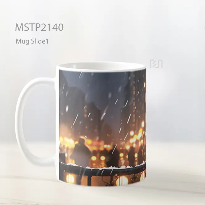 Natal Gadis Anime Di Kota Mug MSTP2140 - All-side / Desain