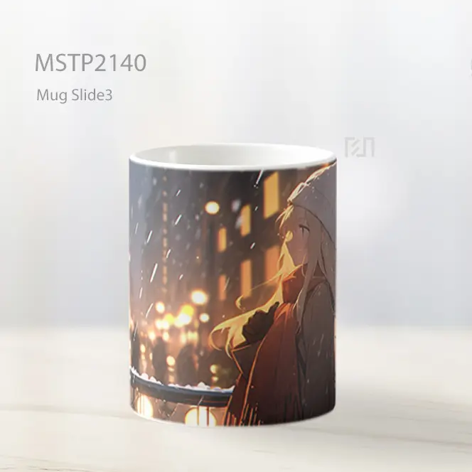 Natal Gadis Anime Di Kota Mug MSTP2140 - All-side / Desain