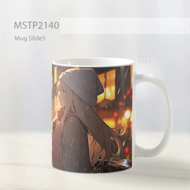 Natal Gadis Anime Di Kota Mug MSTP2140 - All-side / Desain