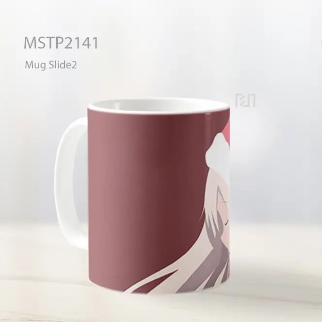 Natal Gadis Anime Gelap Merah Minimalis Mug MSTP2141 - All-side / Desain