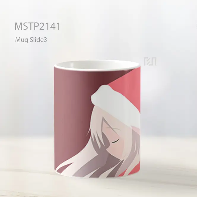 Natal Gadis Anime Gelap Merah Minimalis Mug MSTP2141 - All-side / Desain