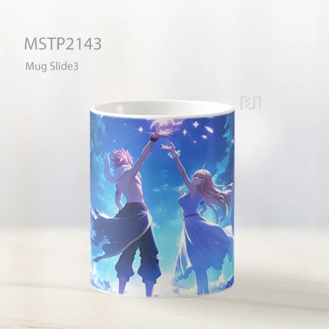 Natsu And Lucy Fairy Tail Sihir Mug MSTP2143 - All-side / Desain