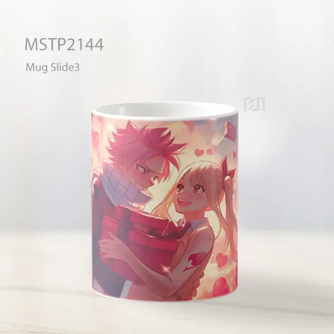 Natsu And Lucy Hadiah Romantis Valentines Mug MSTP2144 - All-side / Desain