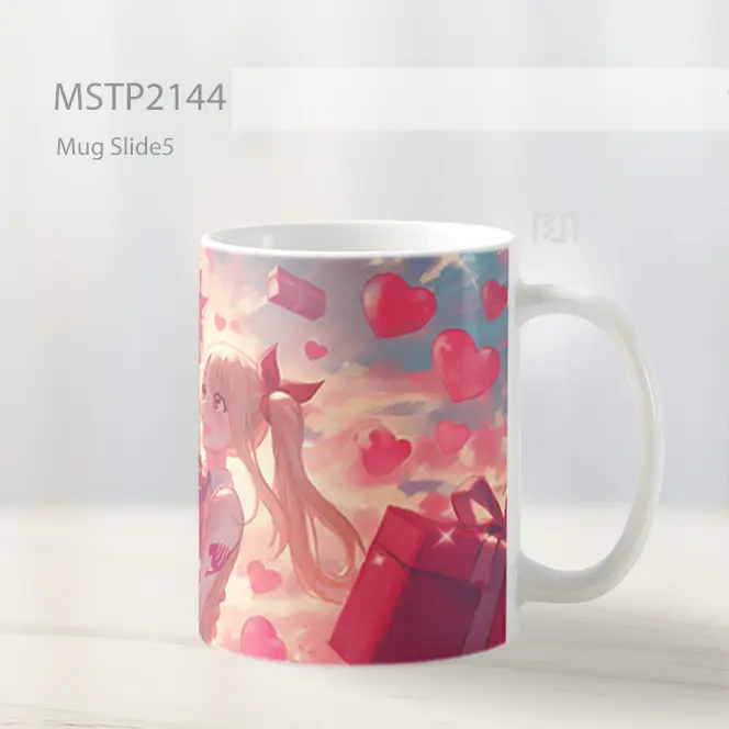 Natsu And Lucy Hadiah Romantis Valentines Mug MSTP2144 - All-side / Desain