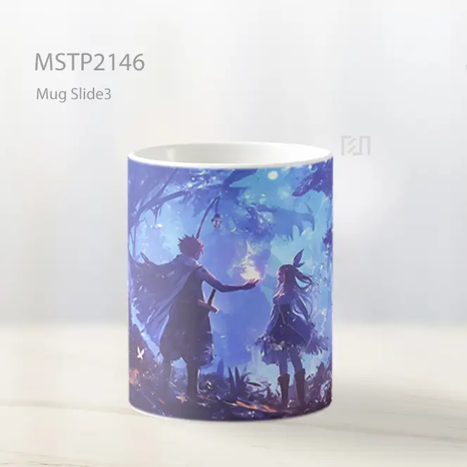 Natsu And Lucy Hutan Magis Fairy Tail Mug MSTP2146 - All-side / Desain